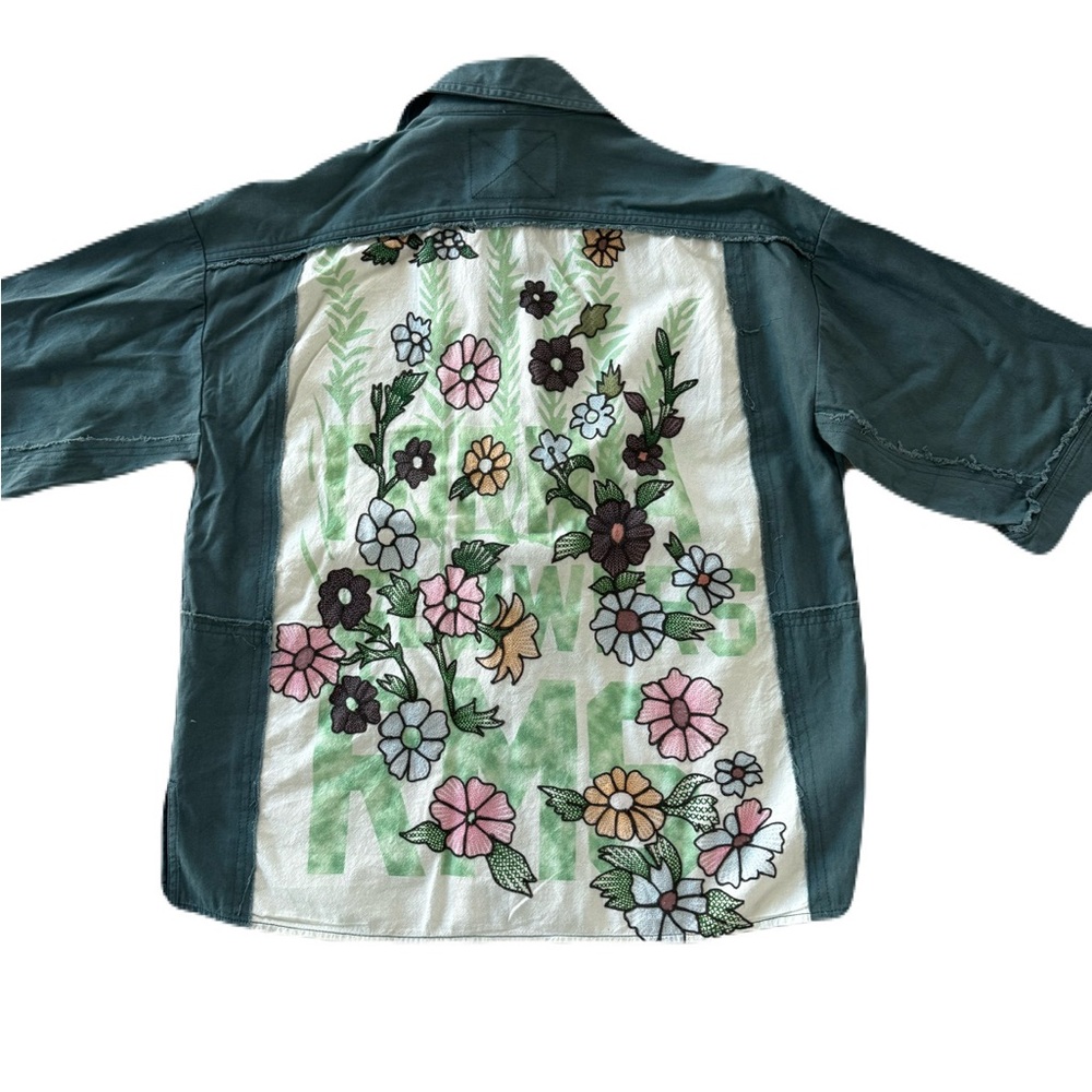 NWOT Women's Free People We The Free Kimono Floral Embroidered Top Size XS - Picture 2 of 7